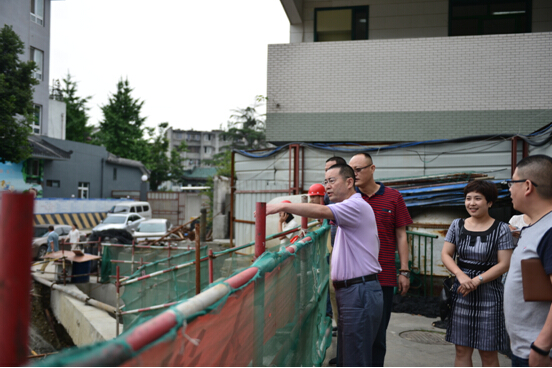 市体育局副局长高伟前来我校专题调研基建项目